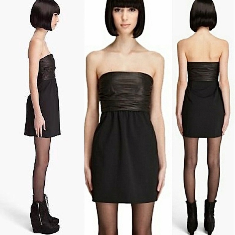 Theory Leather Top Dress